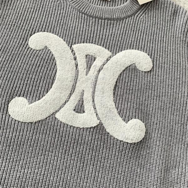 CELINE セリーヌ 偽物 秋冬 ネイビー 人気拡大中 存在感抜群 ニットセーター