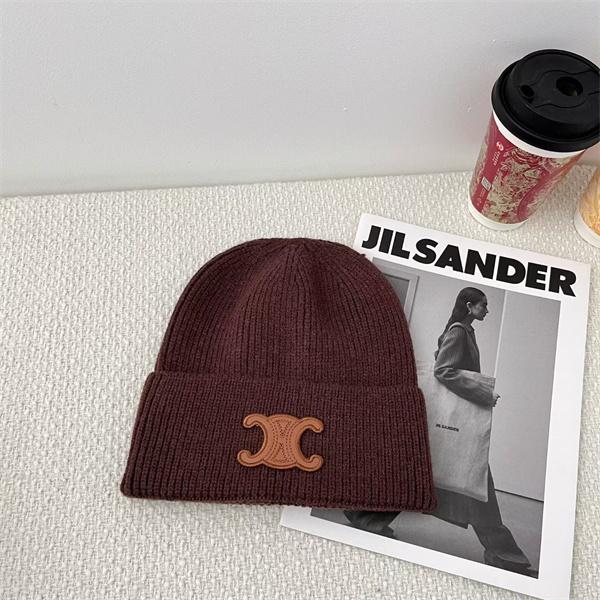 CELINE セリーヌ 偽物 秋冬 マルチカラー 検索人気トップ しっとり暖か ニット帽