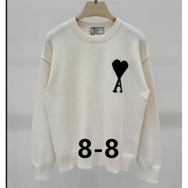 ❤AMI PARISアミ パリスセーターコピー2025-2026秋冬トレンドカジュアルなスタイル