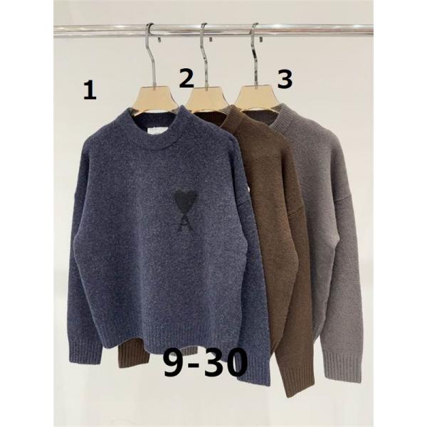 人気3色❤AMI PARIS❤アミ パリスセーターコピー2025-2026トレンドレディースファッション秋冬