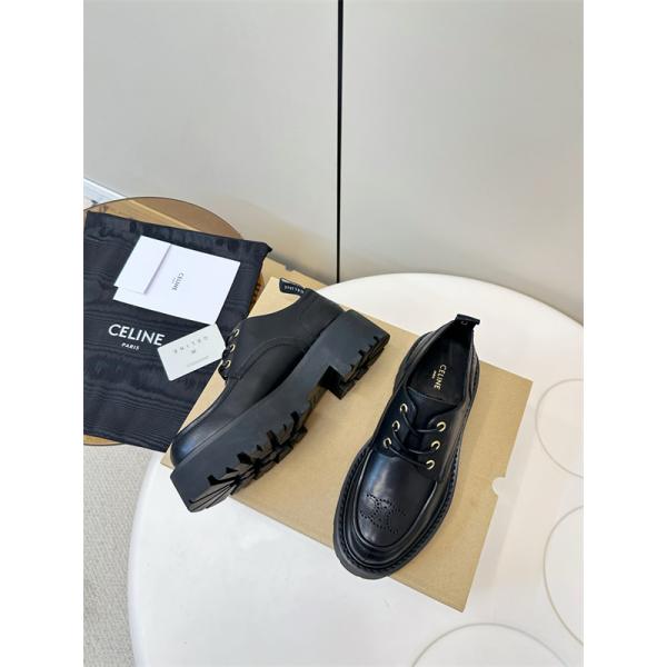 Celine 2025ss秋冬新品セリーフ厚底ローファー コピーレディース秋冬トレンドファッション美品
