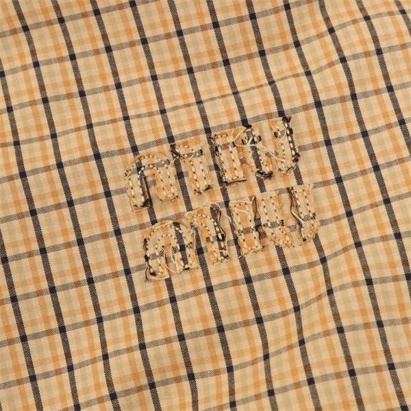 2025年秋冬 チェック柄 大人カジュアル 上品 スタンドカラー MIUMIU ミュウミュウ 偽物 ジャケット