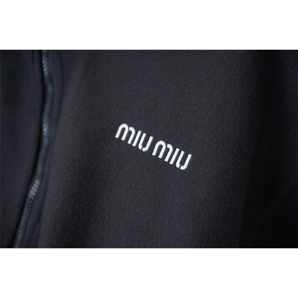 シンプル＆ミニマル 上質フリース ジップアップ ジャケット MIUMIU ミュウミュウ コピー