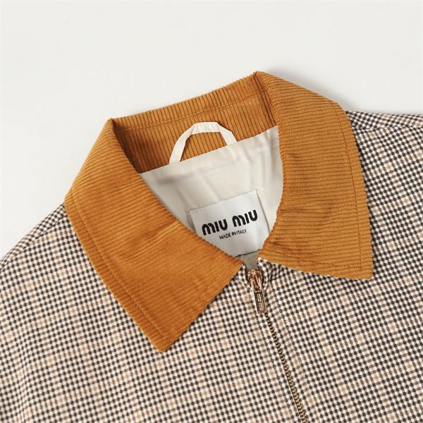 MIUMIU ミュウミュウ コピー 2025年秋冬 クラシック 上品 配色カラー ジャケット