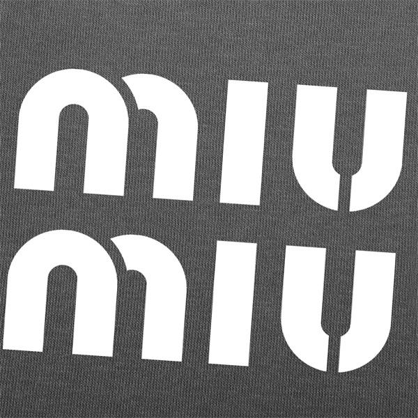 MIUMIU ミュウミュウ コピー 2025年秋冬 ロゴデザイン ゆったりシルエット 裏毛 スウェット