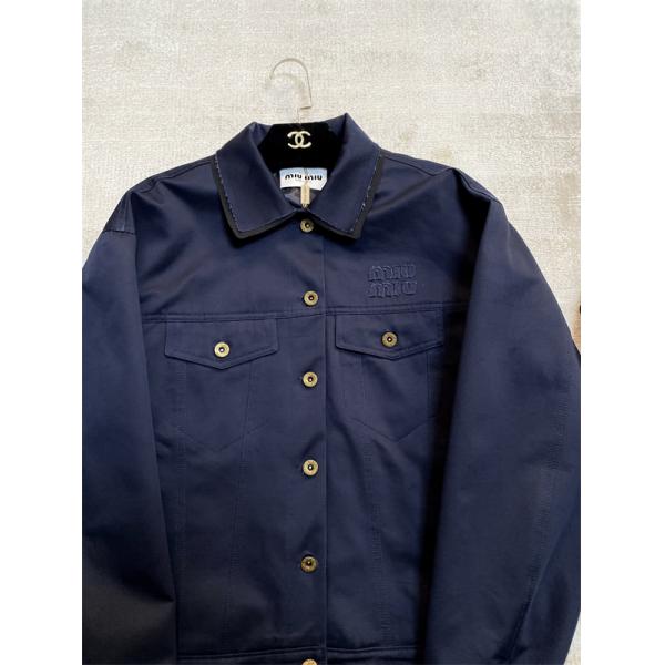 2025年秋冬 クラシックワーク 上品 カジュアル ジャケット MIUMIU ミュウミュウ 偽物