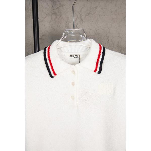 MIUMIU ミュウミュウ コピー 2025年秋冬 定番 上品 ポロニット 肌触り良好