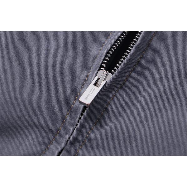 2025秋冬 上品 配色デザイン ネイビー カラー MIUMIU ミュウミュウ 偽物 ジャケット 人気