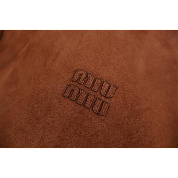 大人ヴィンテージ 温もり ブラウン ムートン MIUMIU ミュウミュウ コピー ジャケット イチオシ