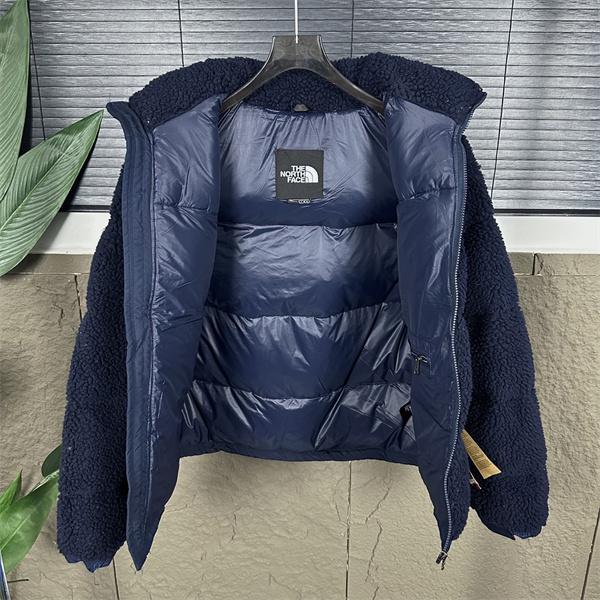 THE NORTH FACE 激安 シェルパフリース 切替 ダウンジャケット メンズ レディース 隠しフード 700相当 高保温 YKKジップ 冬用