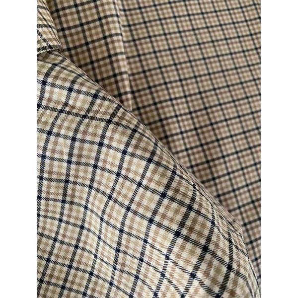 MIUMIU ミュウミュウ コピー 2025秋冬 クラシック 上品チェック ベージュ シャツ 定番