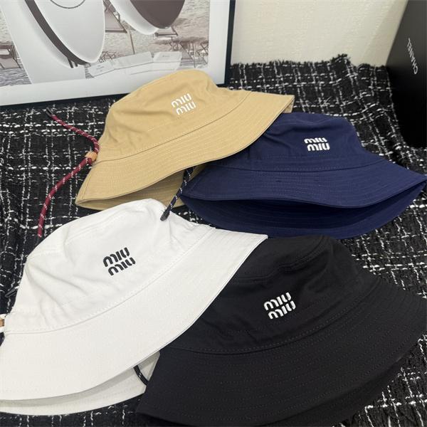 2025秋冬 軽やかコーデ ロゴデザイン MIUMIU ミュウミュウ コピー バケットハット