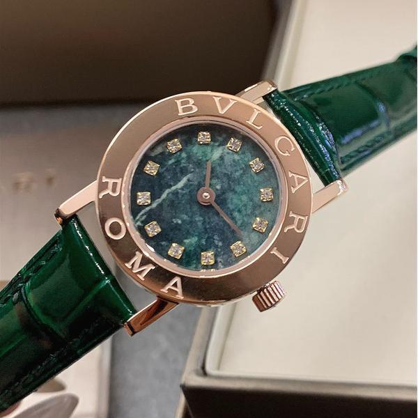 BVLGARI ブルガリ コピー クォーツムーブメント 防水 26mm レディース向け ダイヤモンドインデックス