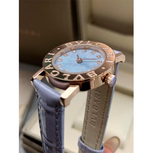 BVLGARI ブルガリ コピー クォーツムーブメント 防水 26mm レディース向け ダイヤモンドインデックス