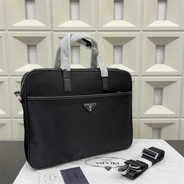 PRADAプラダビジネスバッグコピー 男性用キャンバスブリーフケース  PCバッグ クラシック万能アイテム