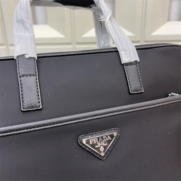 PRADAプラダビジネスバッグコピー 男性用キャンバスブリーフケース  PCバッグ クラシック万能アイテム