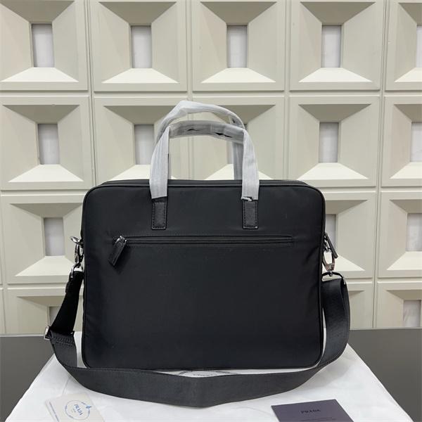 PRADAプラダビジネスバッグコピー 男性用キャンバスブリーフケース  PCバッグ クラシック万能アイテム