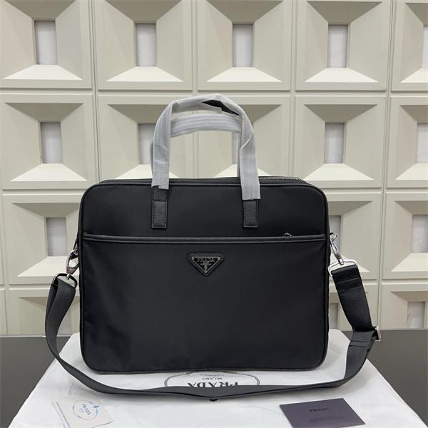 PRADAプラダビジネスバッグコピー 男性用キャンバスブリーフケース  PCバッグ クラシック万能アイテム