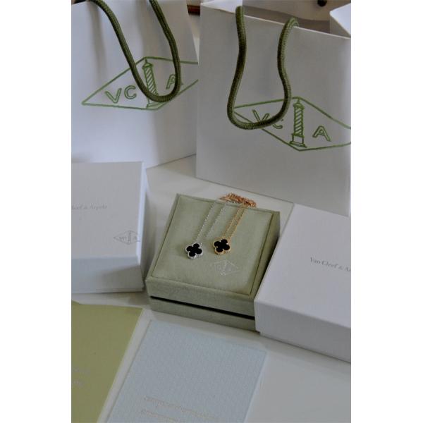 VCA ヴァン ヴァン クリーフ＆アーペル コピー 四つ葉モチーフ ネックレス ブラック オニキス 上品 大人