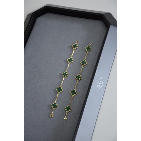 VCA ヴァン ヴァン クリーフ＆アーペル コピー ブレスレット グリーン マラカイト 大人可愛い