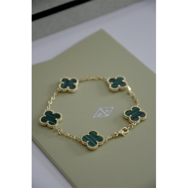 VCA ヴァン ヴァン クリーフ＆アーペル コピー ブレスレット グリーン マラカイト 大人可愛い