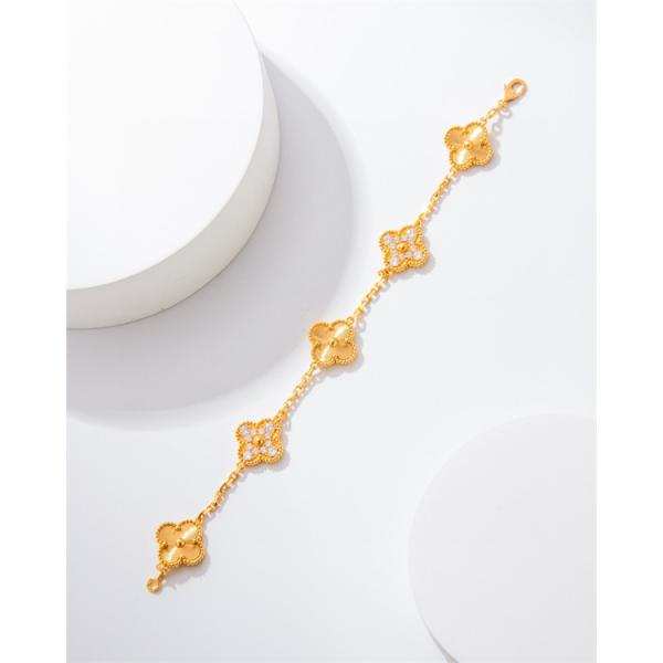 ブレスレット ゴールド ダイヤ調 きらめき ラグジュアリー VCA ヴァン ヴァン クリーフ＆アーペル コピー