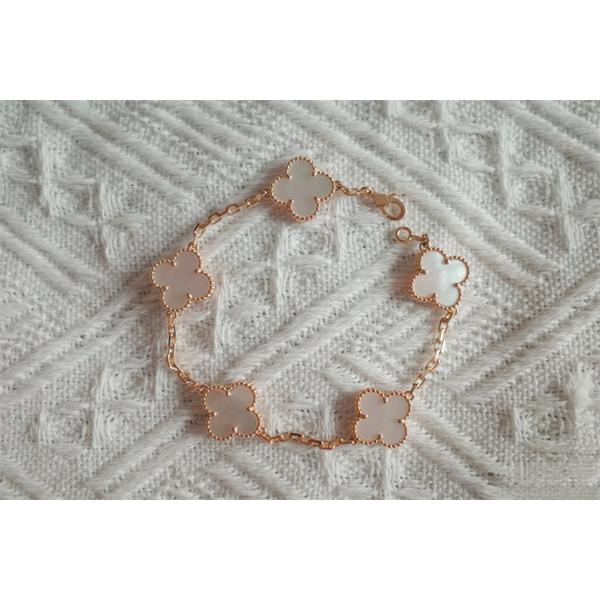 ブレスレット ホワイト シェル調 ゴールド 定番 クラシカル VCA ヴァン ヴァン クリーフ＆アーペル スーパーコピー