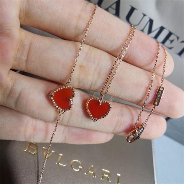 ハートモチーフ ネックレス レッド ゴールド 当店イチオシ VCA ヴァン ヴァン クリーフ＆アーペル コピー