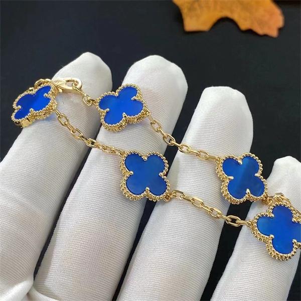 VCA ヴァン ヴァン クリーフ＆アーペル 偽物 ブレスレット ブルー ゴールド 新品 新作 フレッシュ