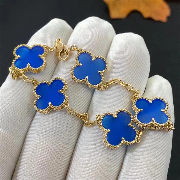 VCA ヴァン ヴァン クリーフ＆アーペル 偽物 ブレスレット ブルー ゴールド 新品 新作 フレッシュ