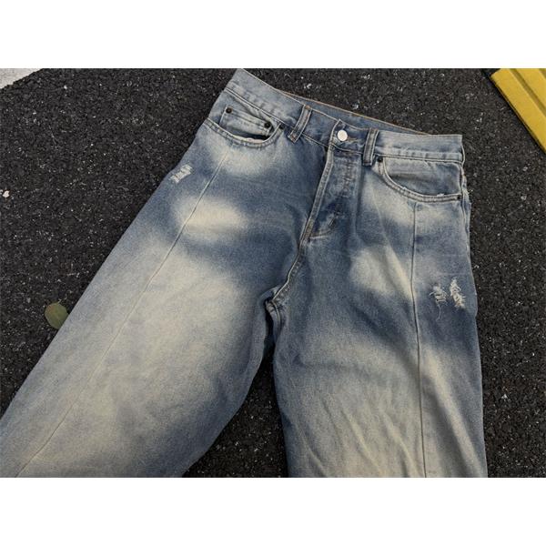 デニムパンツ ACNE STUDIO アクネ ストゥディオズ コピー ヴィンテージ加工 ブルー 風合い重視 売れ筋