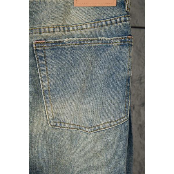 ACNE STUDIO アクネ ストゥディオズ 偽物 デニムパンツ フェード加工 ブルー 立体シルエット 入手困難