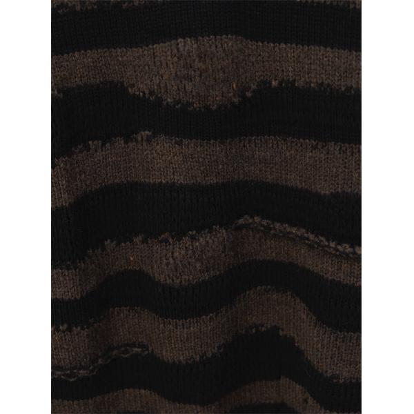 ニット セーター ブラウン 配色デザイン ラフ感 売れ筋 ACNE STUDIO アクネ ストゥディオズ コピー