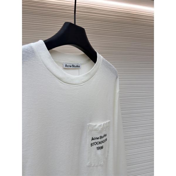 長袖Tシャツ ブラック ポケット付き ベーシック 入手困難 ACNE STUDIO アクネ ストゥディオズ コピー