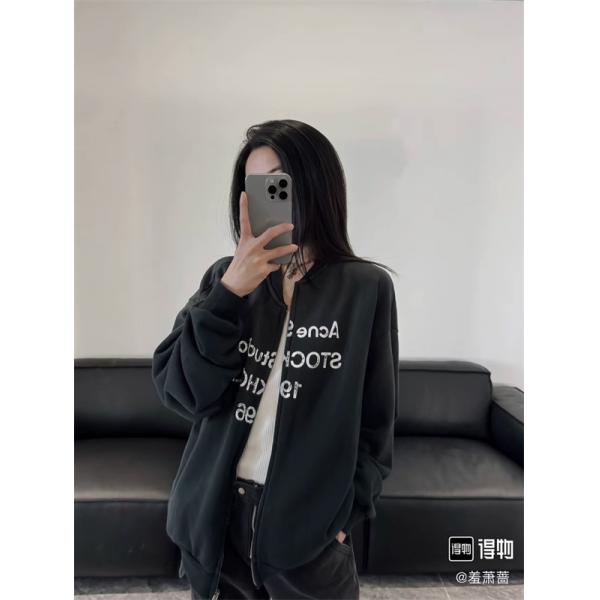 秋冬 人気 ブラック ロゴ ACNE STUDIOS アクネ ストゥディオズ コピー スウェット 新作 定番