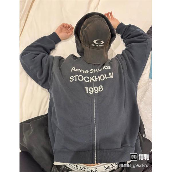 秋冬 人気 ブラック ロゴ ACNE STUDIOS アクネ ストゥディオズ コピー スウェット 新作 定番