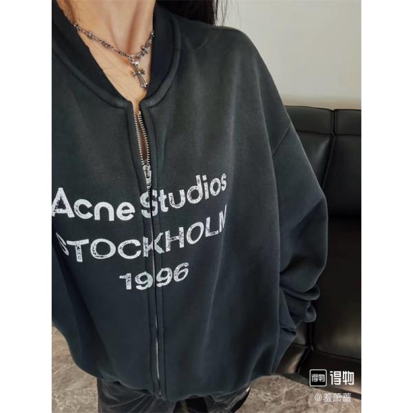 秋冬 人気 ブラック ロゴ ACNE STUDIOS アクネ ストゥディオズ コピー スウェット 新作 定番