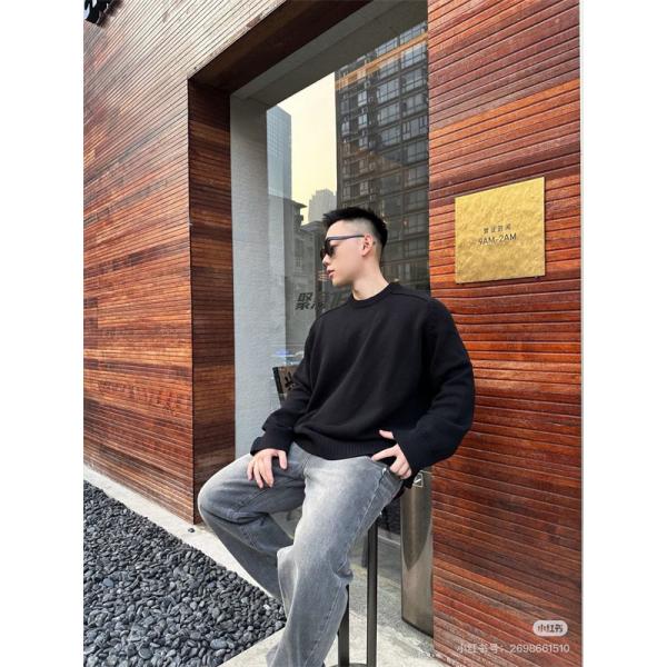 ACNE STUDIOS アクネ ストゥディオズ コピー 売れ筋 グレー ロゴ ハーフネック スウェット 上質