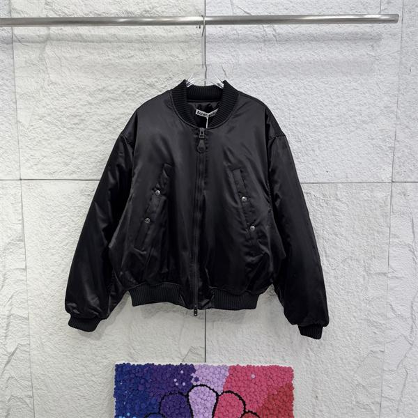  防寒 ブラック ACNE STUDIOS アクネ ストゥディオズ コピー ボンバージャケット 本格派 厚手