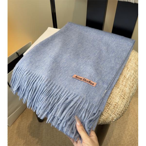 秋冬 話題沸騰 ブルー ロゴ マフラー 洗練 ACNE STUDIOS アクネ ストゥディオズ コピー 