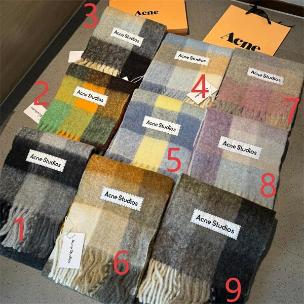 存在感 マルチカラー ロゴ ACNE STUDIOS アクネ ストゥディオズ コピー  マフラー レア