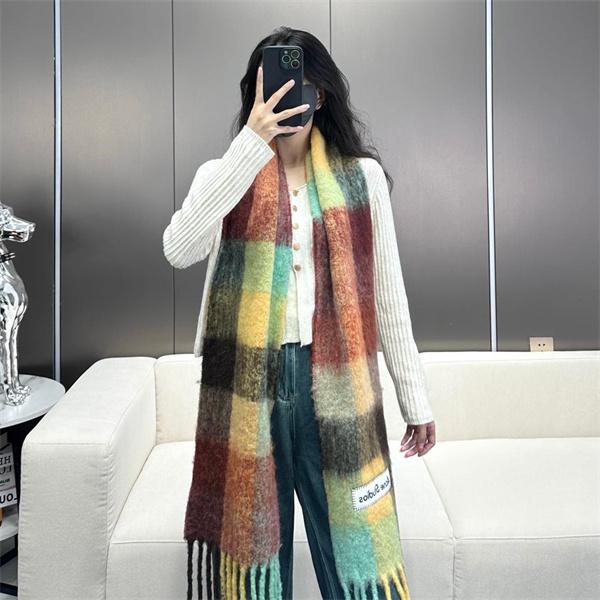 あったか マルチカラー チェック ACNE STUDIOS アクネ ストゥディオズ