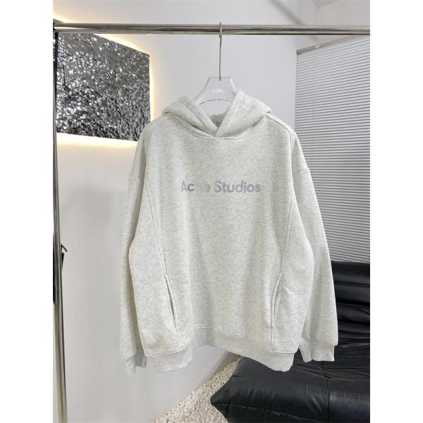 ACNE STUDIOS アクネ ストゥディオズ コピー シンプル ブラック ロゴ パーカー カジュアル