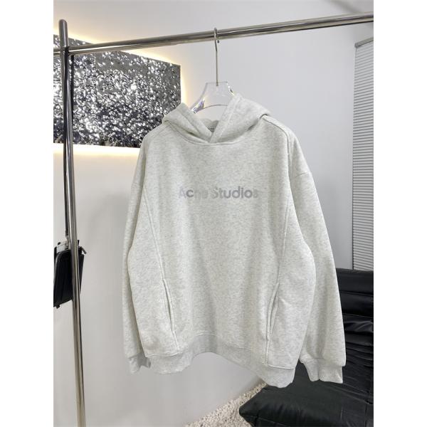 ACNE STUDIOS アクネ ストゥディオズ コピー シンプル ブラック ロゴ パーカー カジュアル