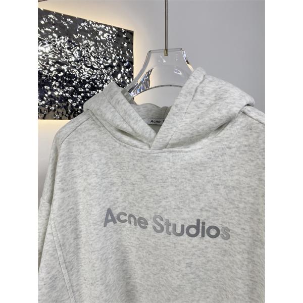 ACNE STUDIOS アクネ ストゥディオズ コピー シンプル ブラック ロゴ パーカー カジュアル