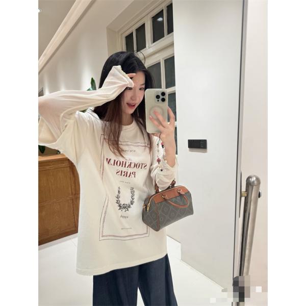 ACNE STUDIOS アクネ ストゥディオズ コピー 雰囲気 ホワイト グラフィック ロングTシャツ こなれ感  