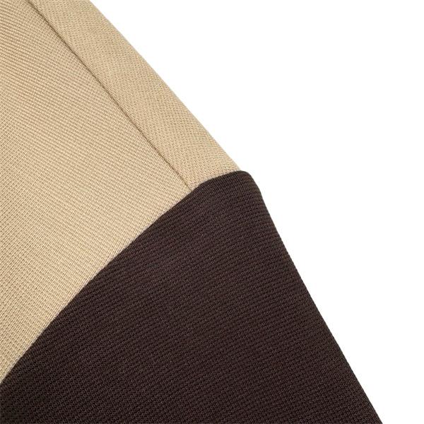 MIUMIU ミュウミュウ コピー 秋冬 防風 ブラウン バイカラー ジップジャケット 品格