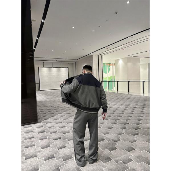 渋み チャコール 切替 ジップブルゾン 大人向け MIUMIU ミュウミュウ コピー