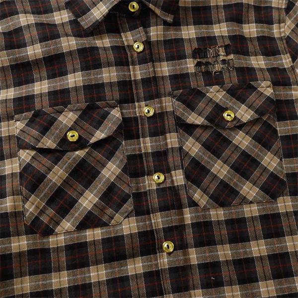 MIUMIU ミュウミュウ コピー 重ね着向き ブラウン チェック シャツ クラシック