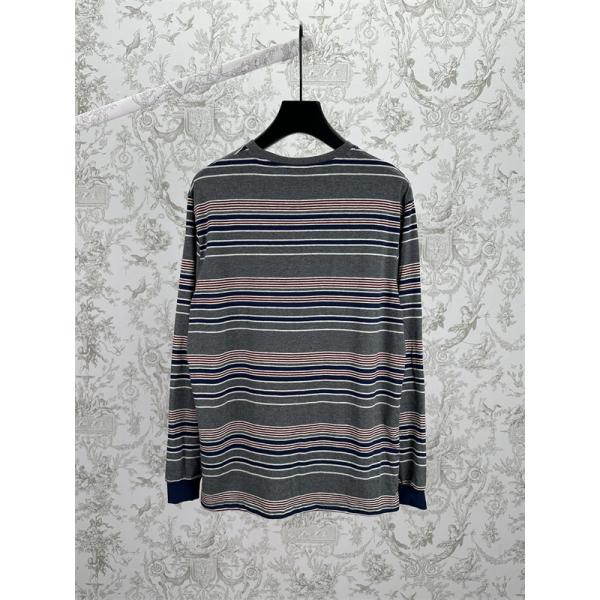 MIUMIU ミュウミュウ コピー 秋冬 厚み チャコール ボーダー ロングT トレンド